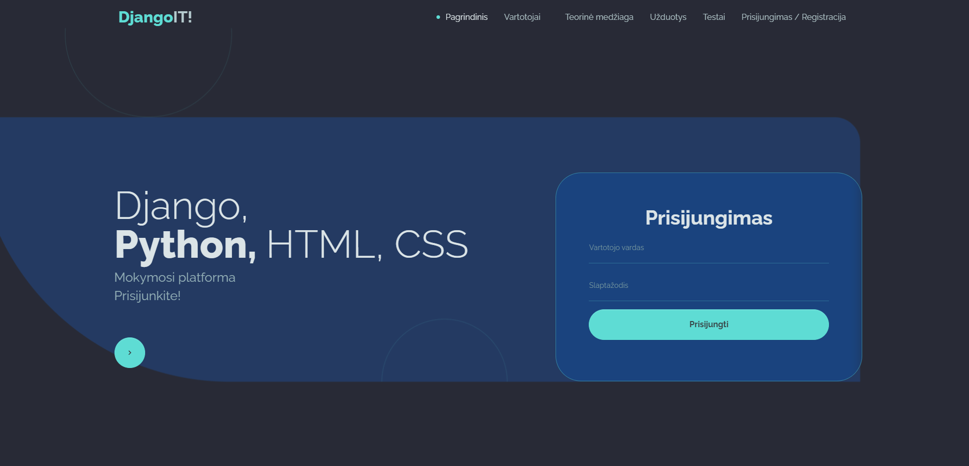 6. Mokymosi platforma